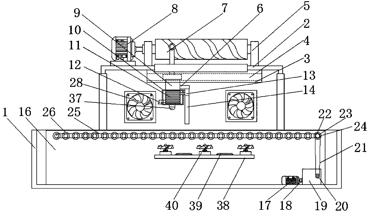 Automobile part cooling device