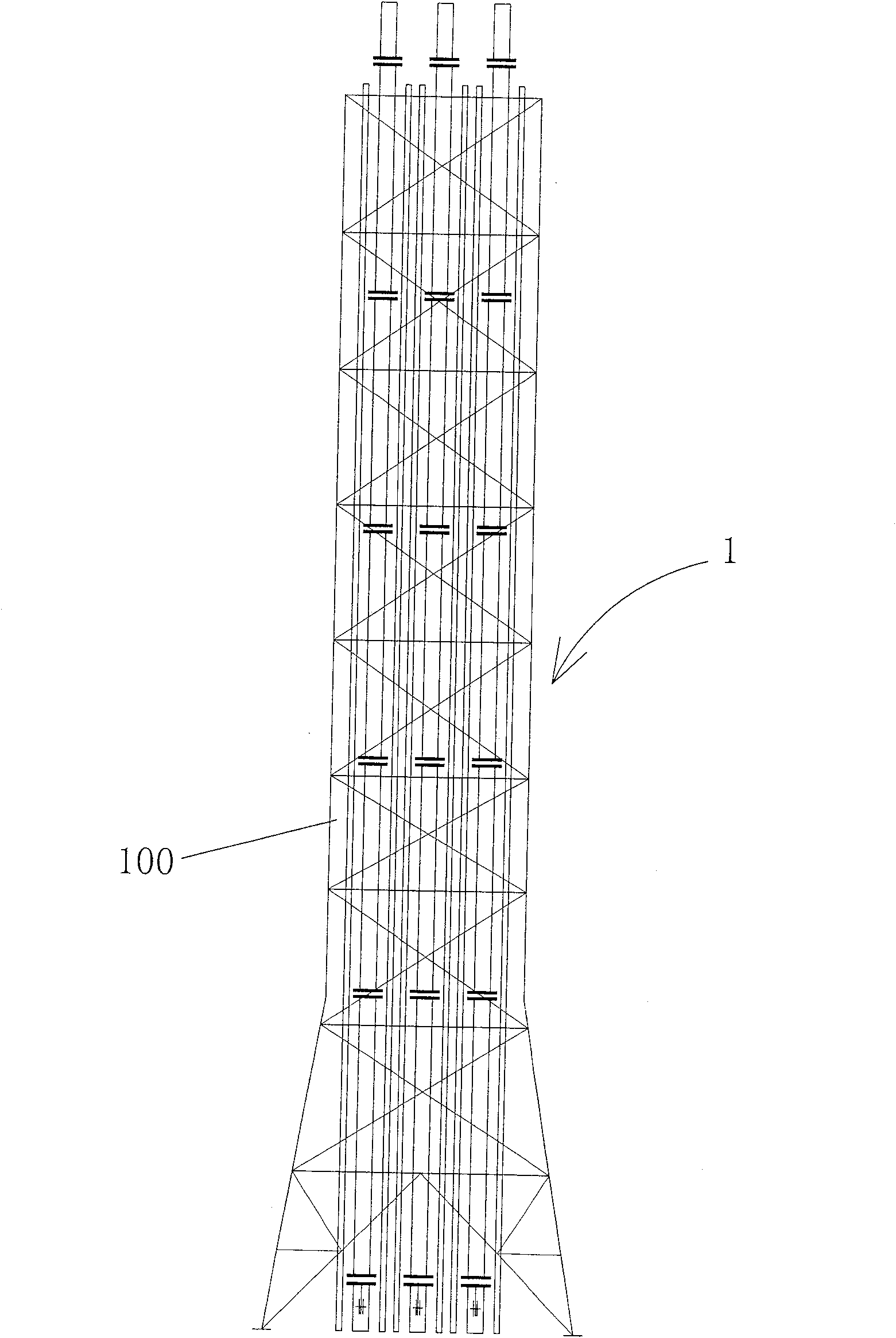 Loading and unloading system and its loading and unloading method for self unloading binding overhead torch