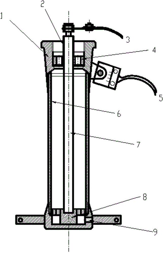 Device and method for hard chrome plating of inner wall of straight cylinder part