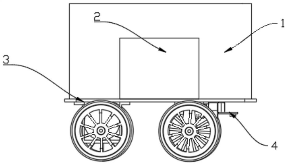 Automobile glass transportation robot capable of crossing rail automatically and transportation method of automobile glass transportation robot