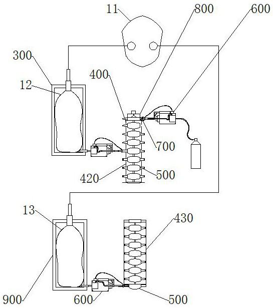 An anesthetic gas purification device