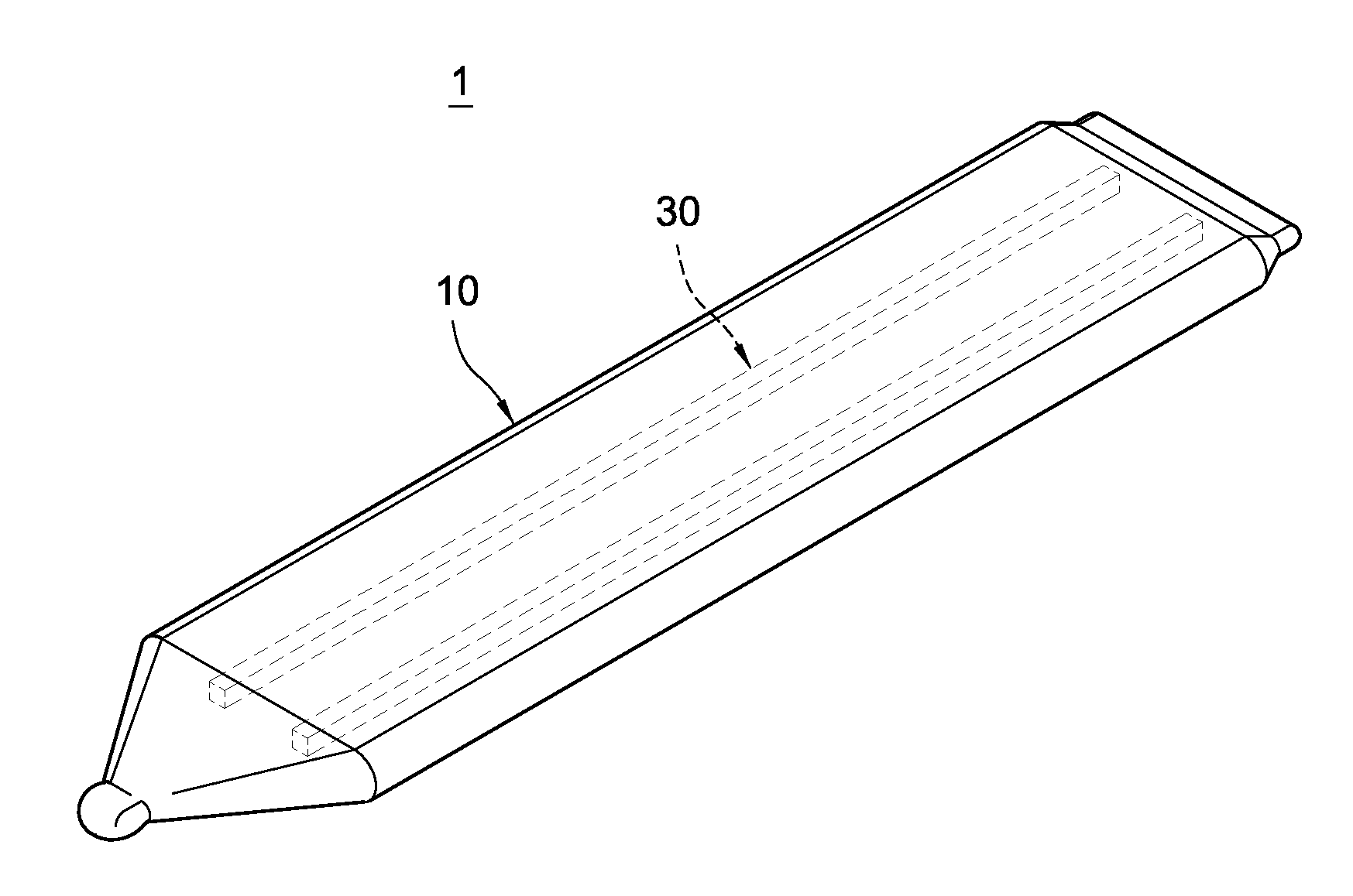Thin-type heat pipe structure