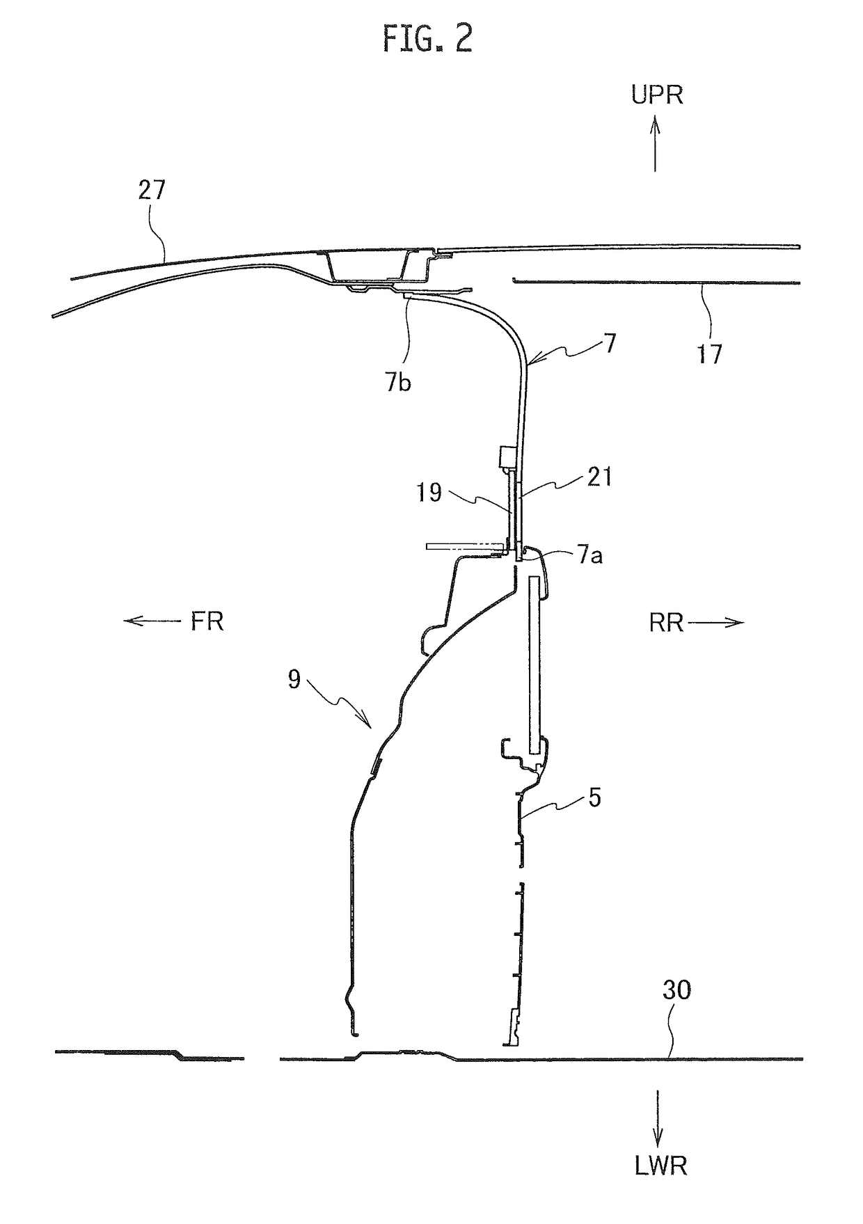 Vehicle interior structure