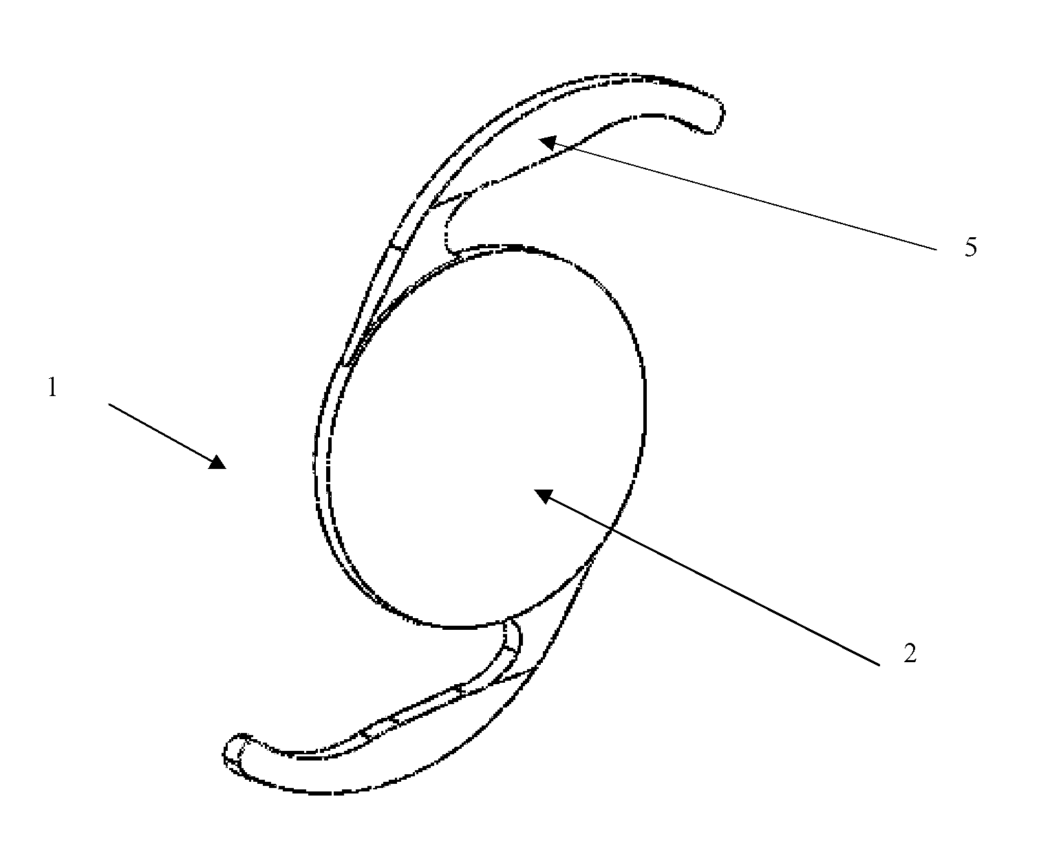 Posterior chamber type artificial crystal