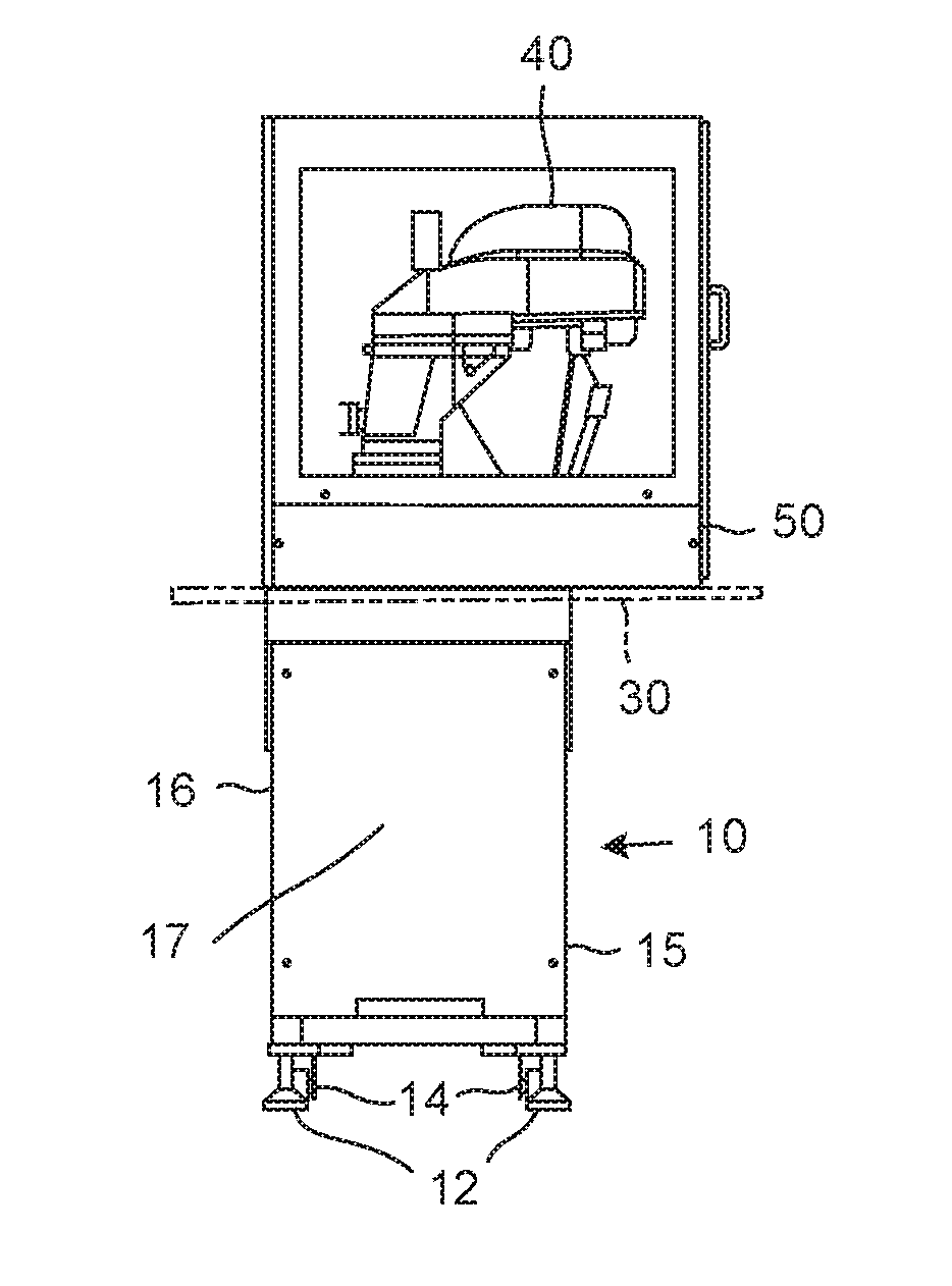 Pedestal of molding extraction machine