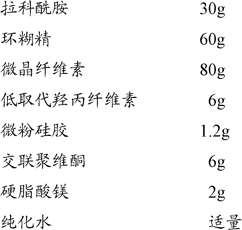 Lacosamide tablet for treating epilepsy and preparation method for lacosamide tablet