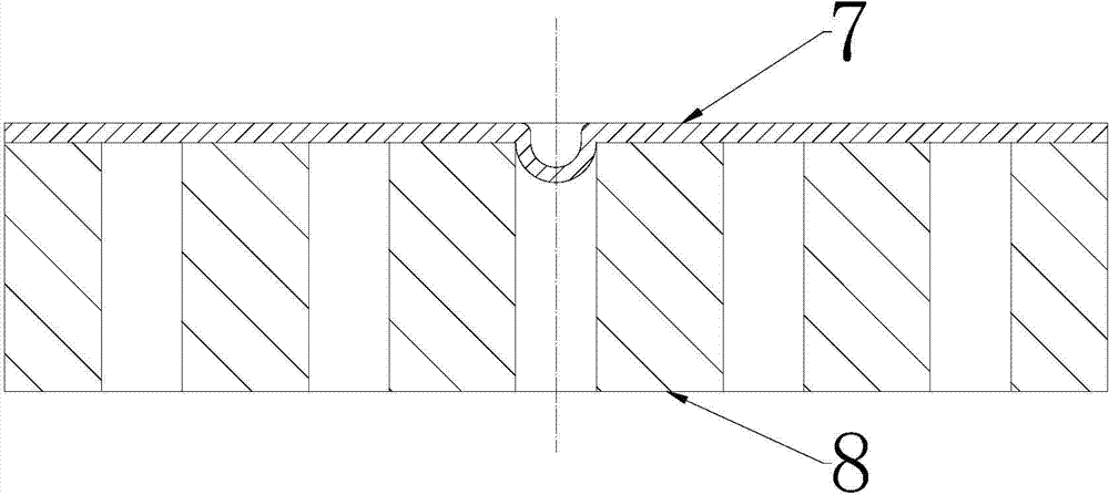 Laser compound treatment method and device of perforated plate bushings