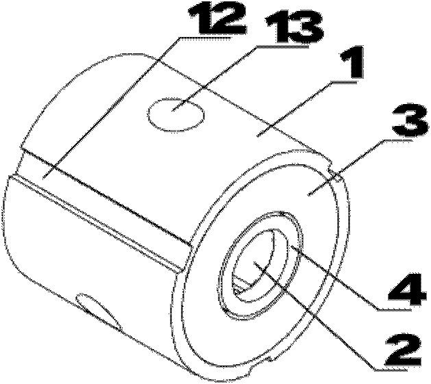 Self-seal kinetic pressure gas radial ceramic bearing