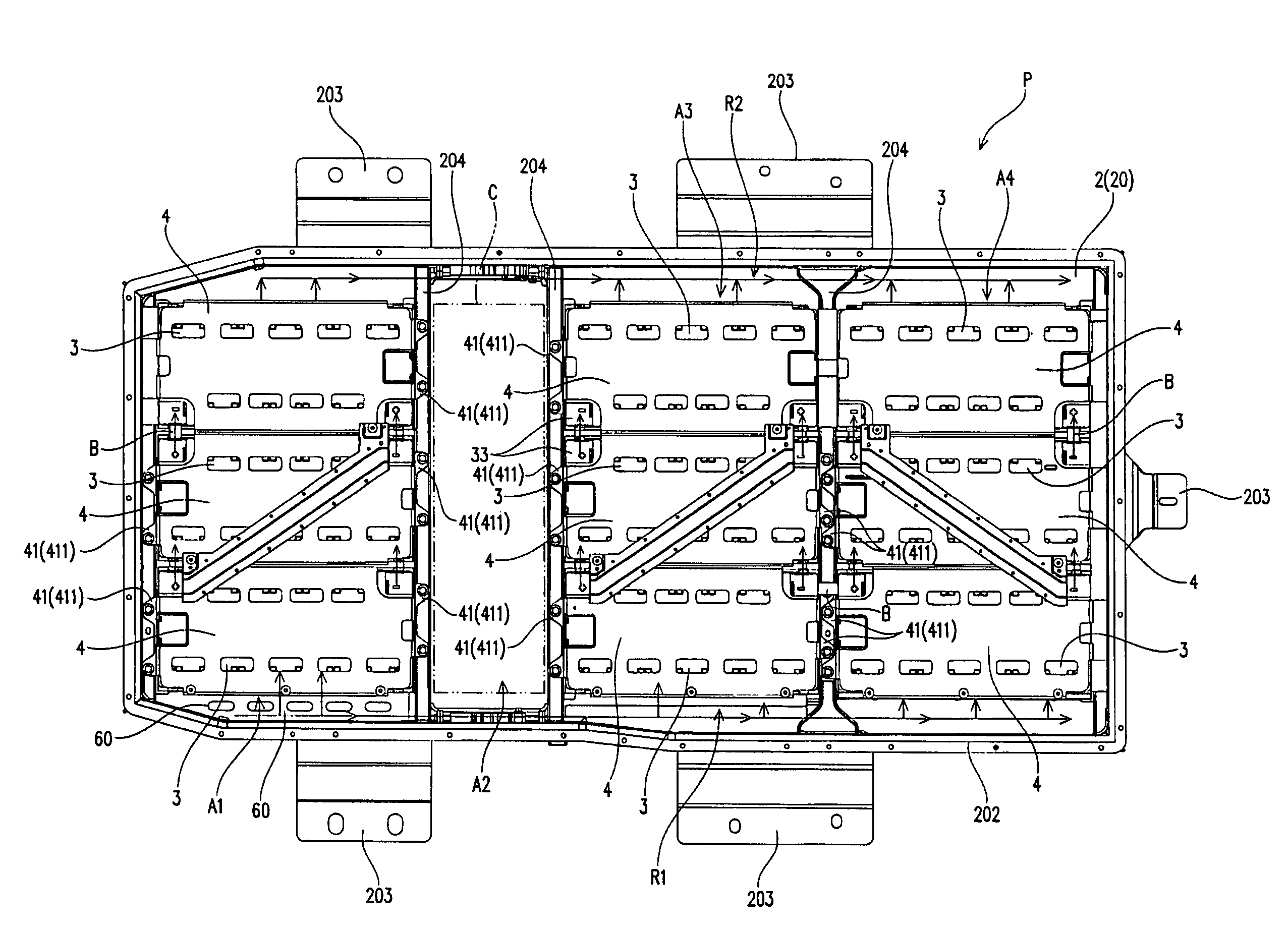 Battery pack and electrically powered vehicle including the battery pack
