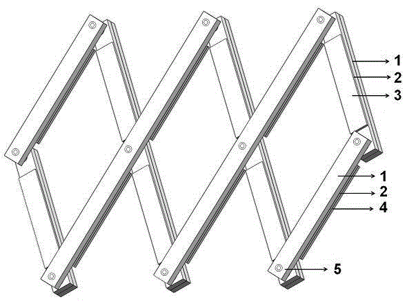 Cross-folding friction generator
