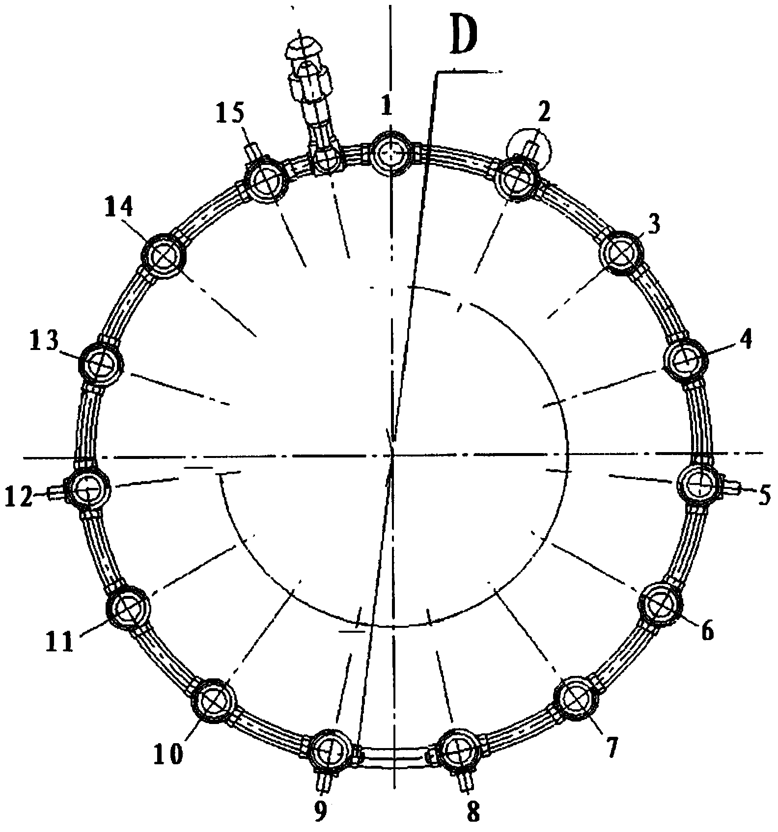 Method for machining fuel manifold with nozzles and of welding structure