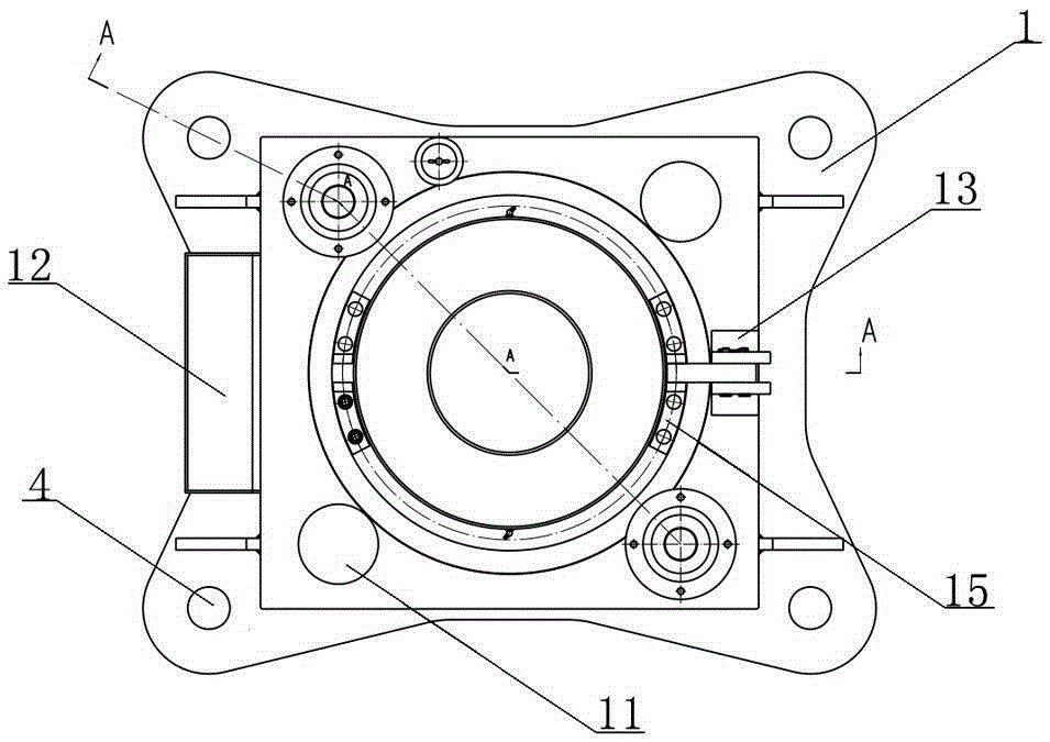 A hydraulic turntable for snubbing workover rig