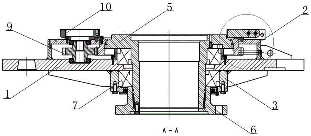 A hydraulic turntable for snubbing workover rig