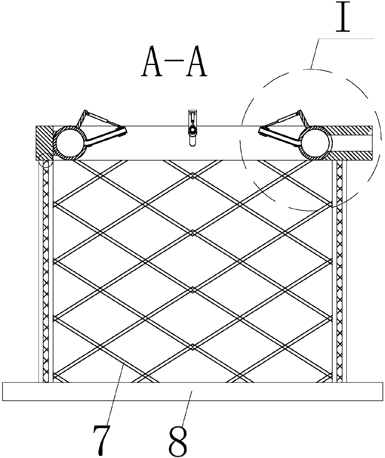 Bathing device aiming at bathing infant