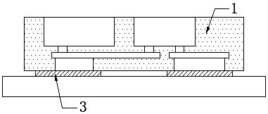 Exposed welding leg of chip packaging body and processing method of exposed welding leg