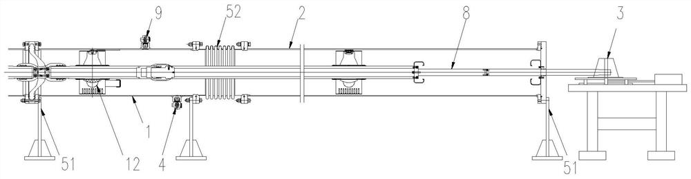 Gas insulated transmission line contact life test device