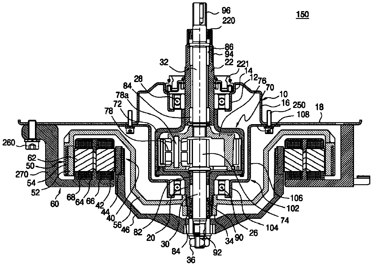 Washing machine driving device, washing machine having the same, and washing machine driving method