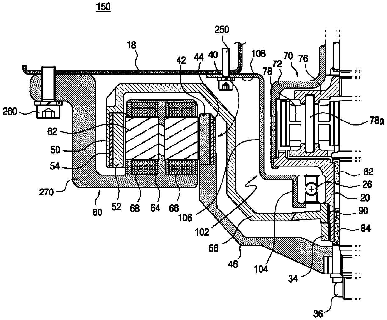 Washing machine driving device, washing machine having the same, and washing machine driving method