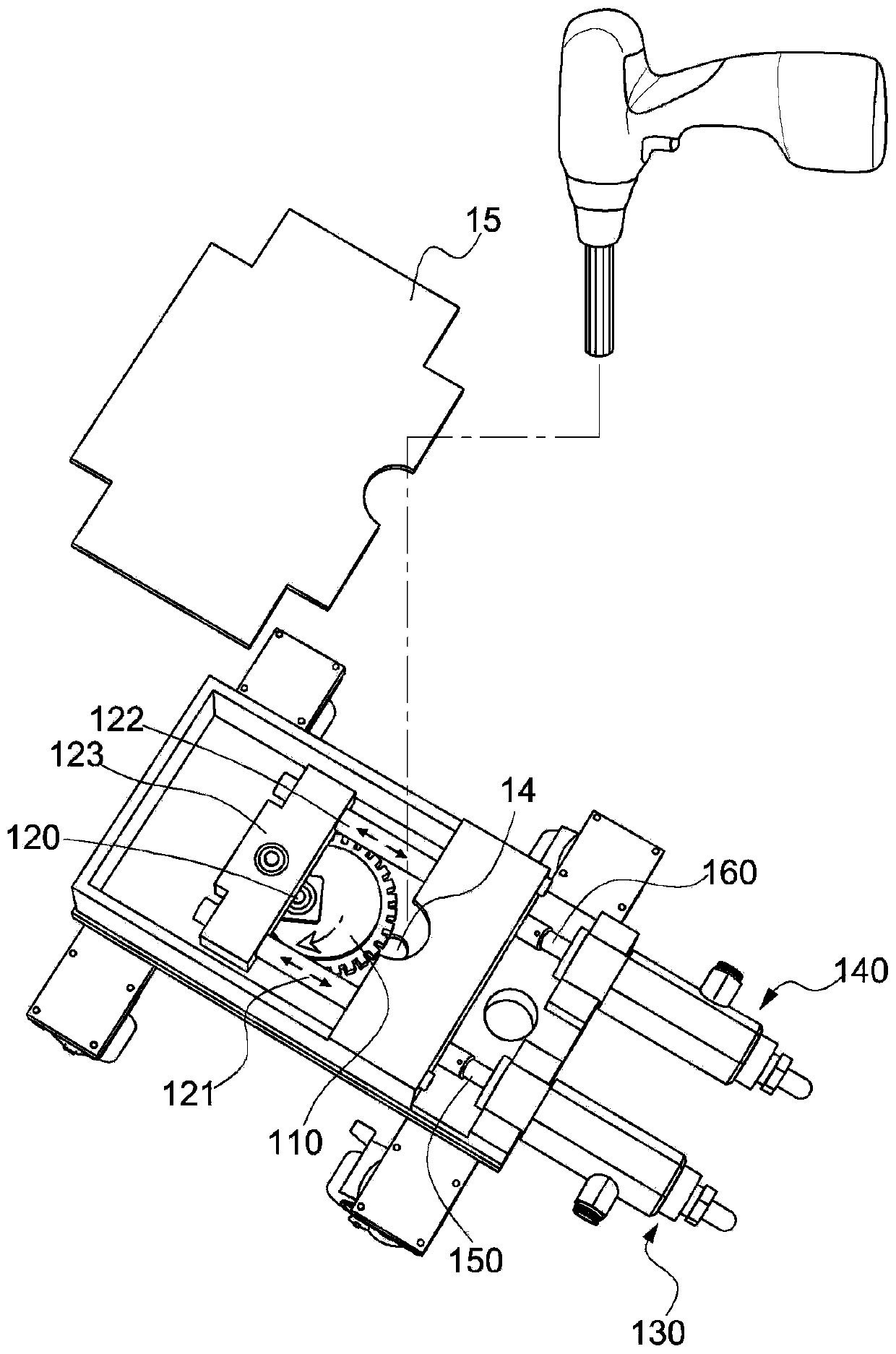 Concrete structure repair material injecting device and repair method thereof
