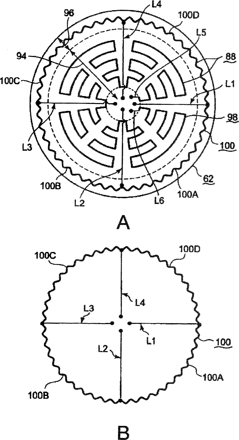 Mounting table structure and treatment device
