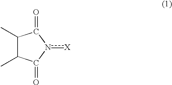 Method of separating imide compound