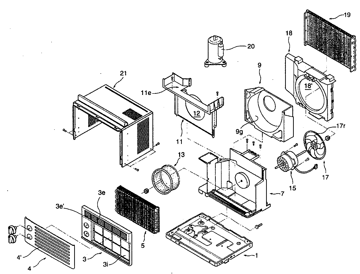 Compact window air conditioner