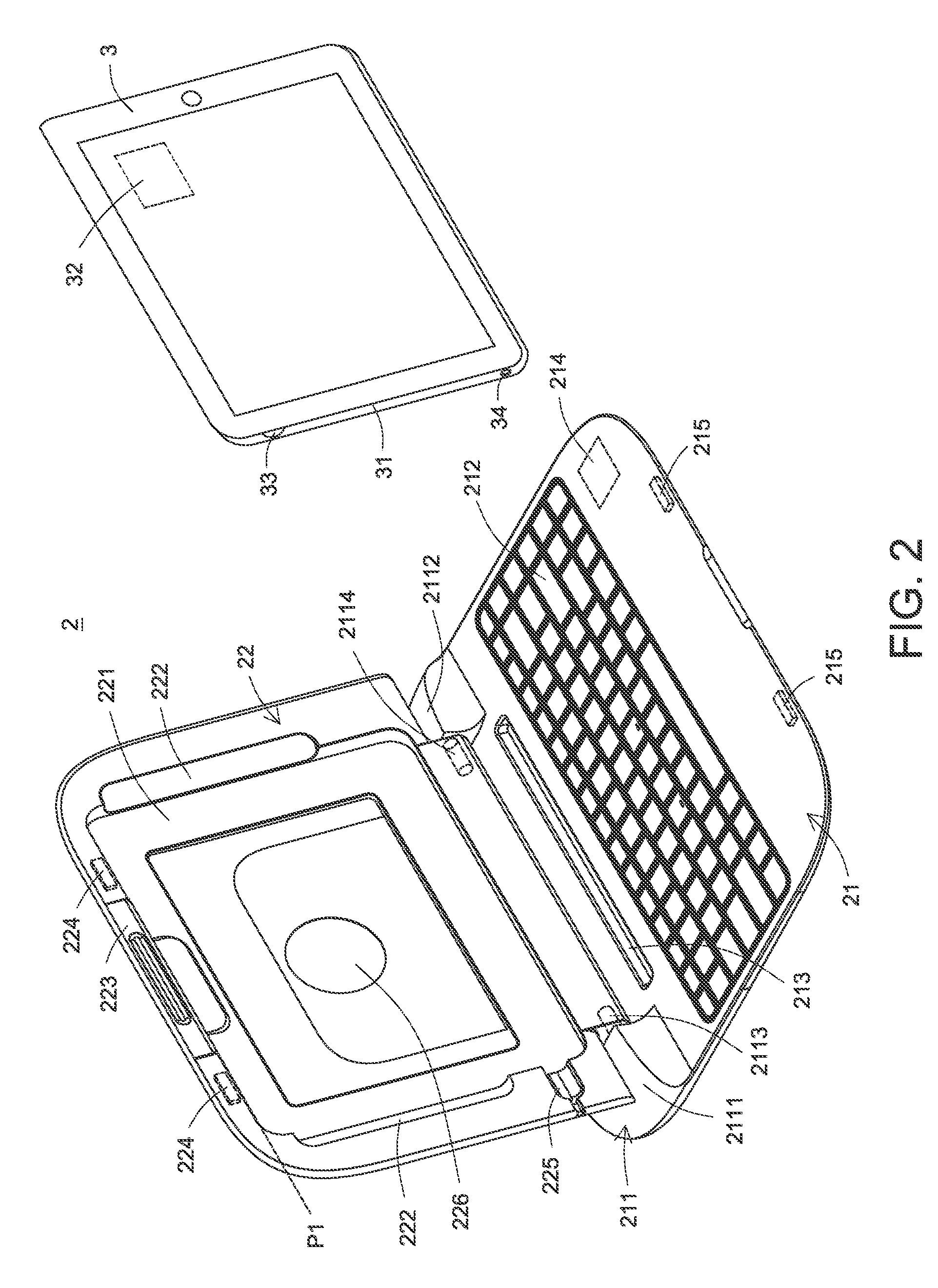 Keyboard device for use with tablet personal computer