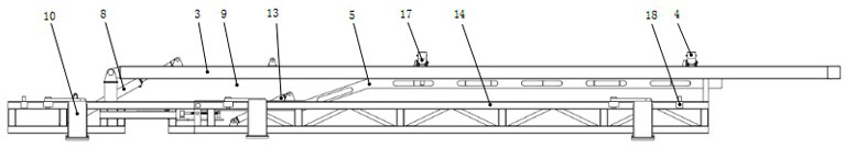 An integrated guide type vertical workover catwalk for wellhead positioning and its application method