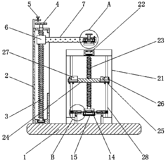 High-precision shaft diameter measuring device and measuring method
