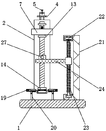 High-precision shaft diameter measuring device and measuring method