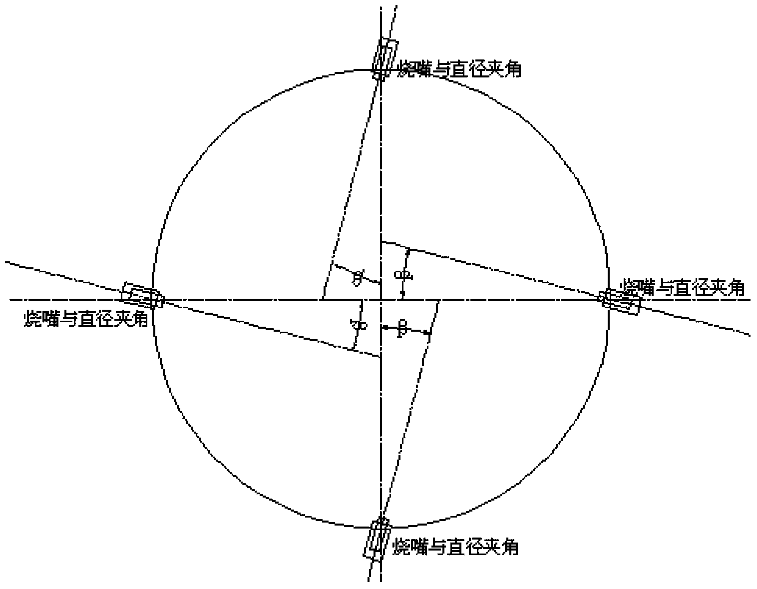 Swirl injection type coal water slurry gasification device