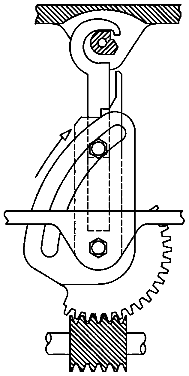 Dismounting method of connecting mechanism convenient to dismount