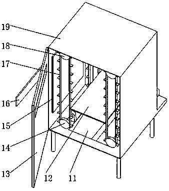 Temperature-control circulation-type filtering and drying system