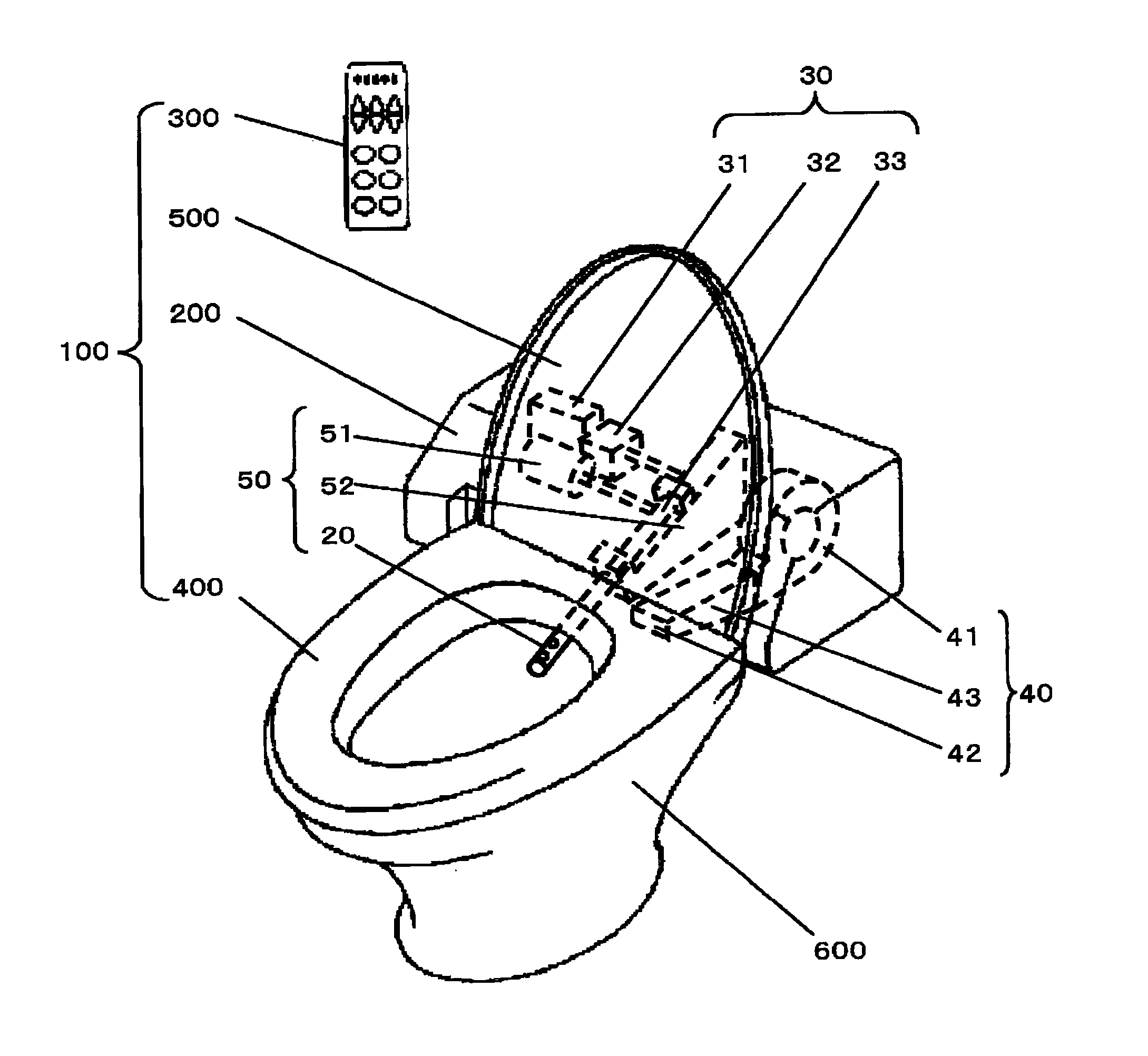 Drying device and sanitary washing apparatus equipped with the same