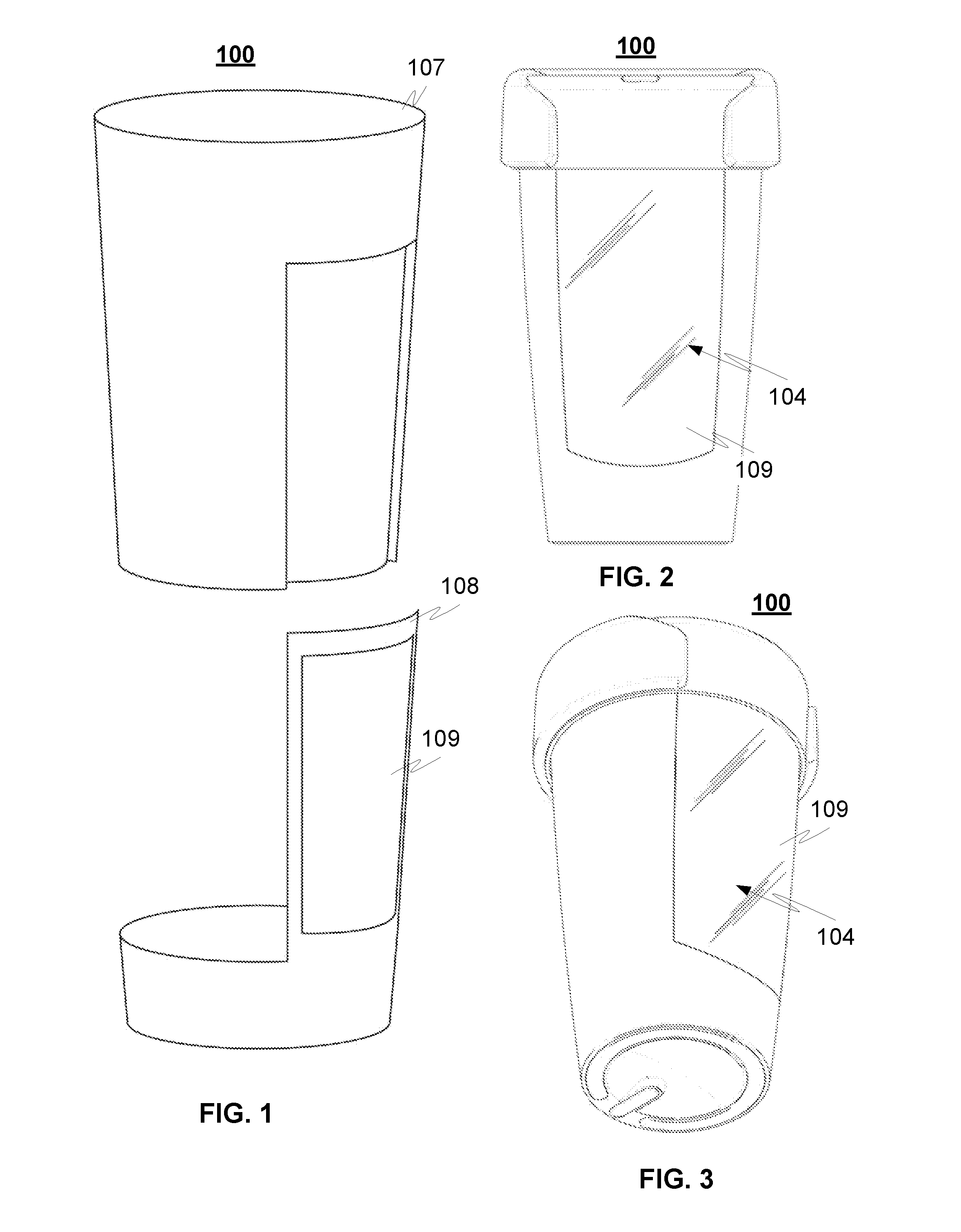 Receptacle with a display