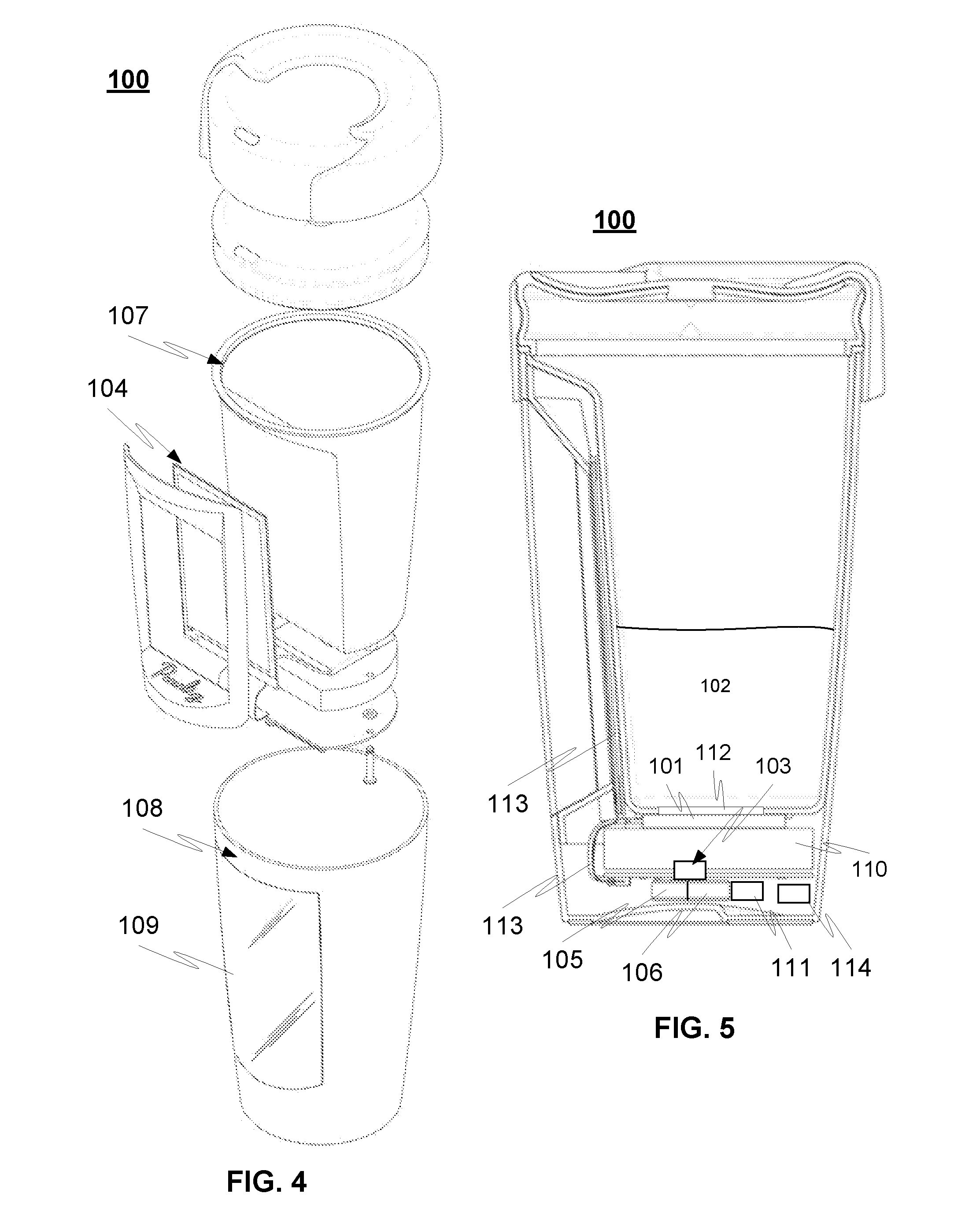 Receptacle with a display