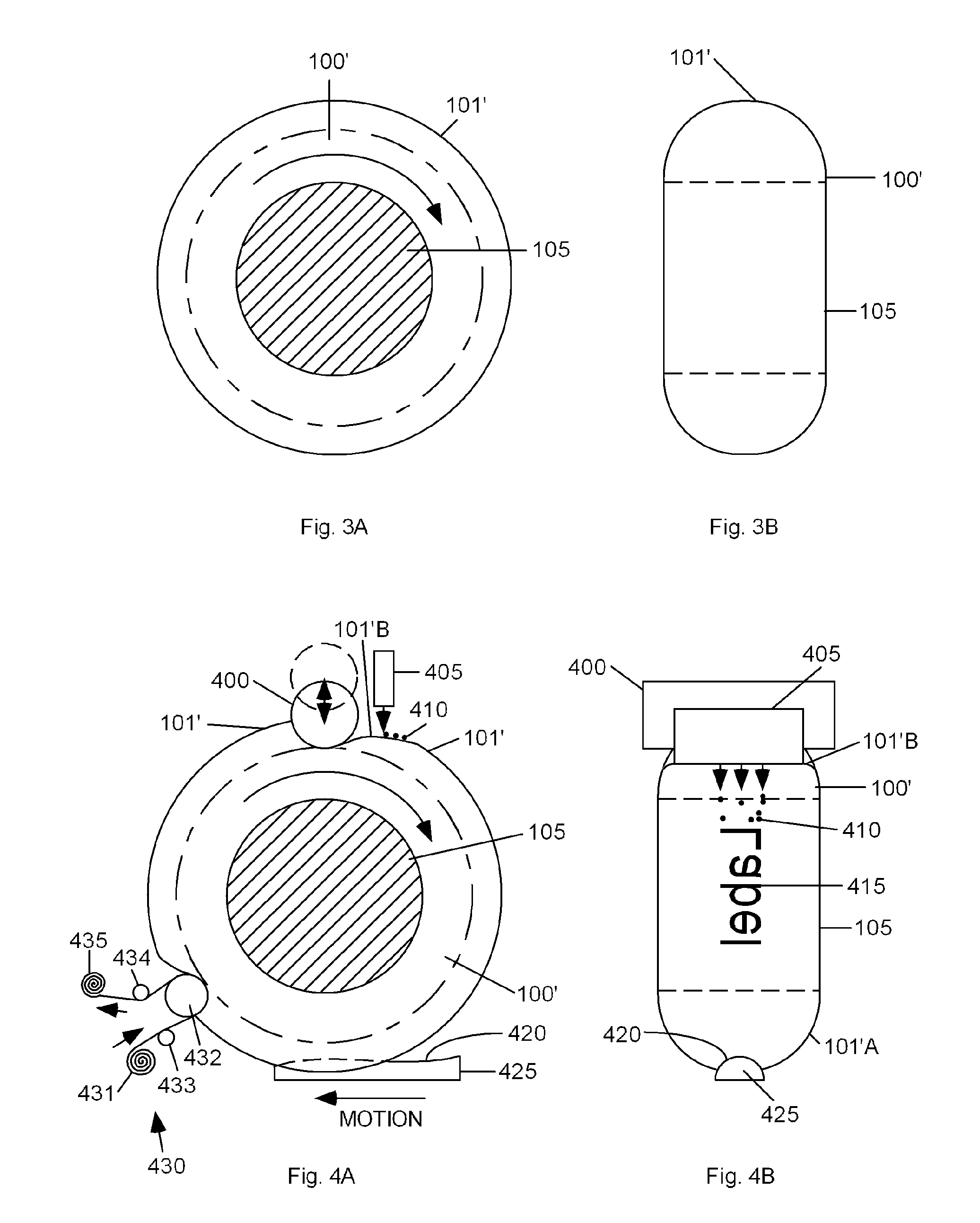 Deformable pads for rotary pad printing, apparatus and method