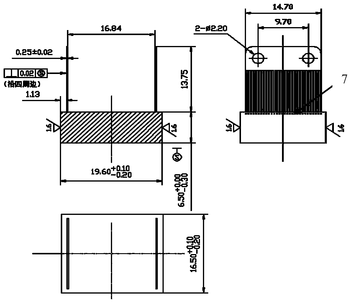 Local plating resistance protective method of SOP packaged to-be-plated circuit module