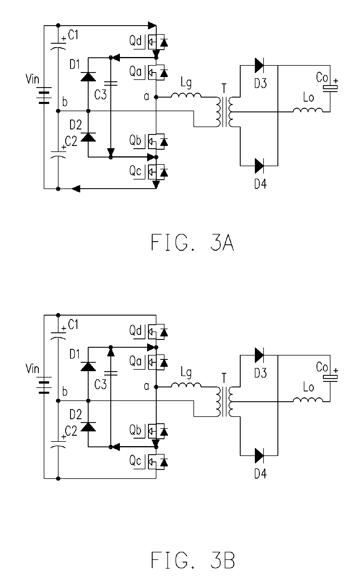 Input stage circuit of three-level DC/DC converter