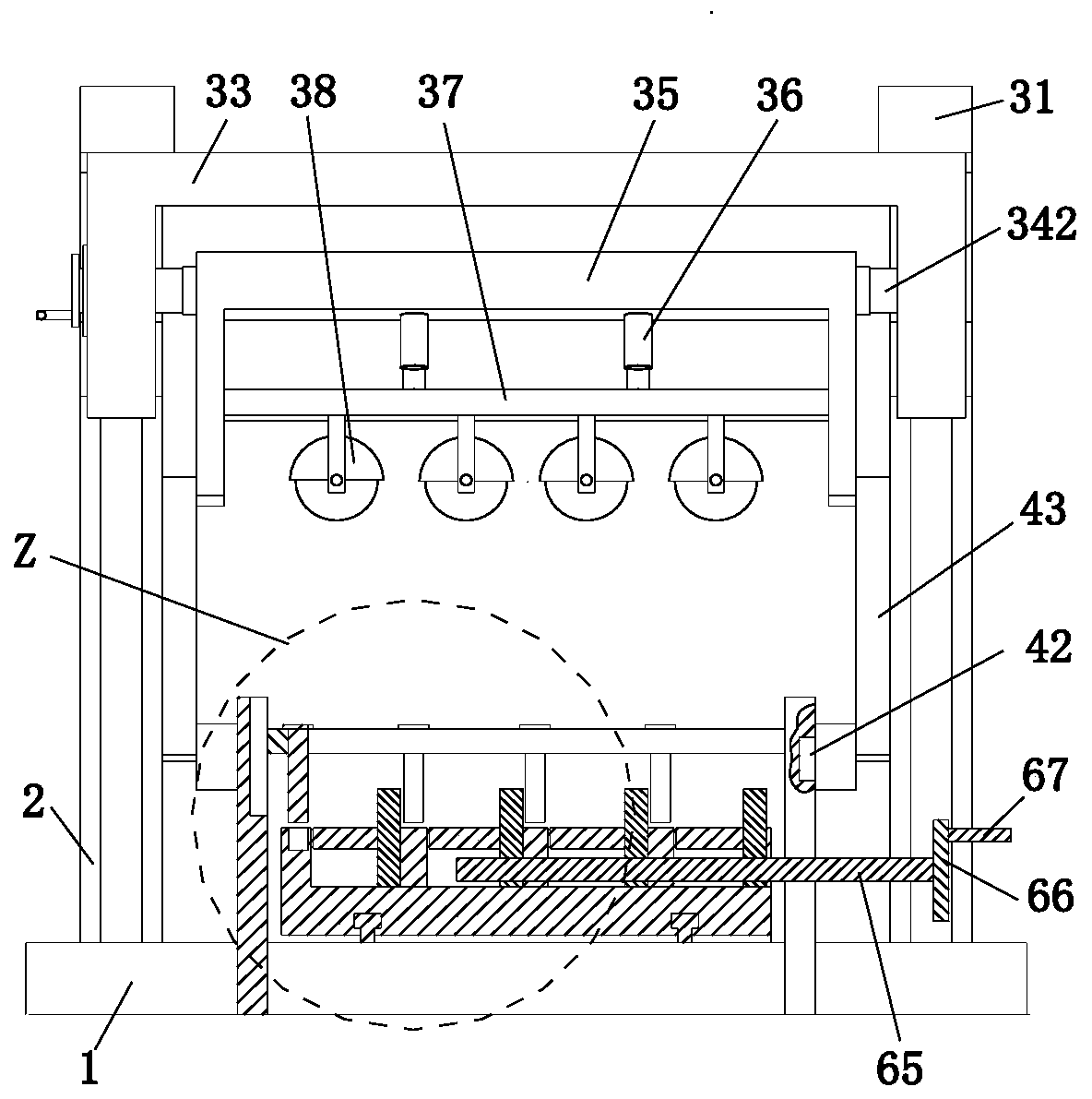 A stainless steel pipe bevel cutting machine