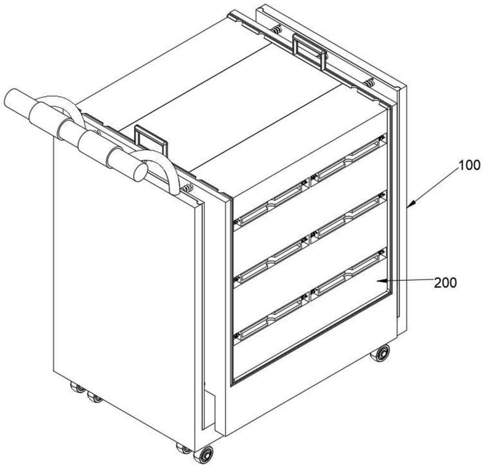 Layered insertion-type circuit board transportation device