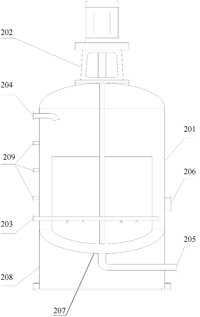 Sludge hydrothermal drying treatment device and slurry reactor thereof