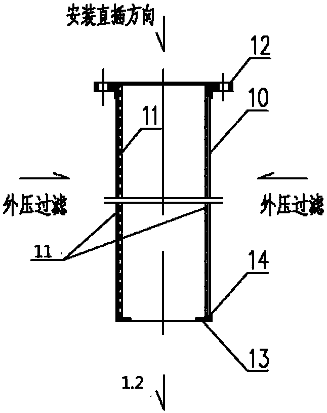 Transverse type pipeline trash blocking device and sewage recycling system