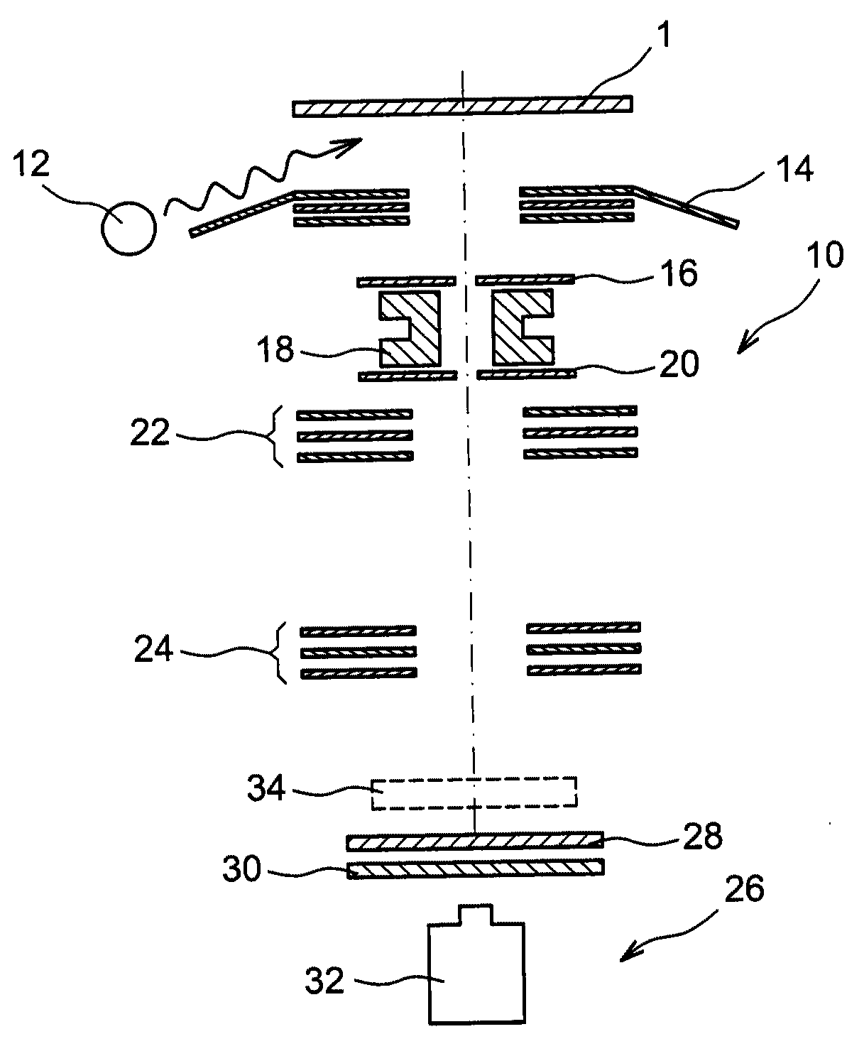 Method for correcting astigmatism in electron emission spectromicroscopy imaging