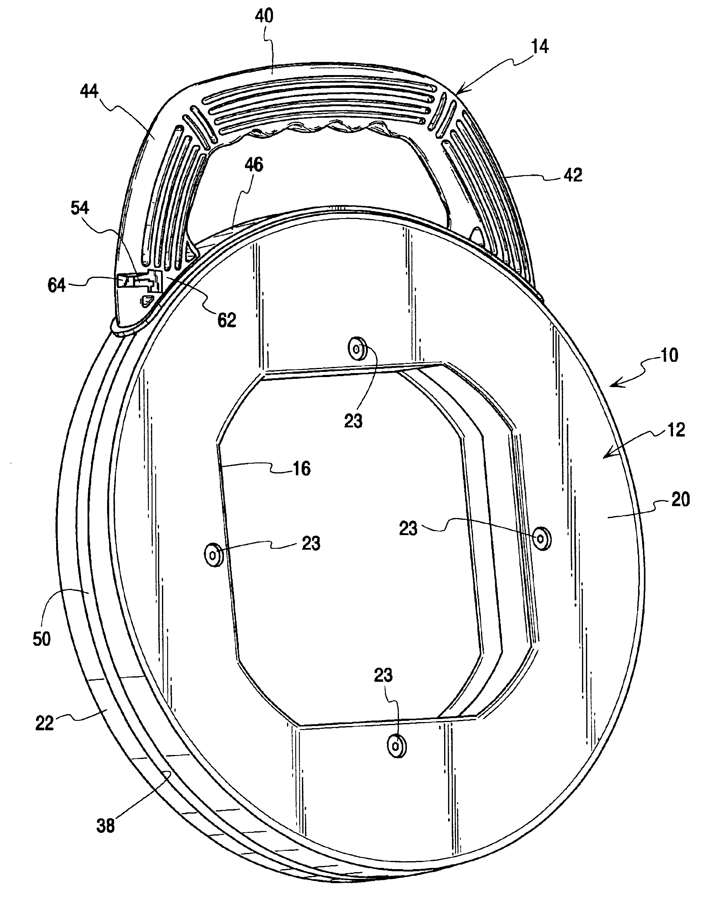 Fish tape handle with retention feature