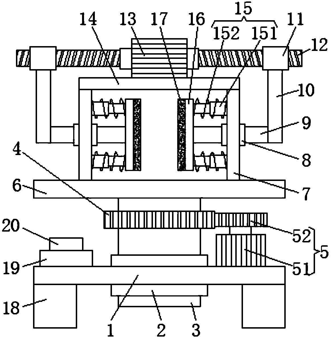 Automatic clamping device for electronic component electroplating