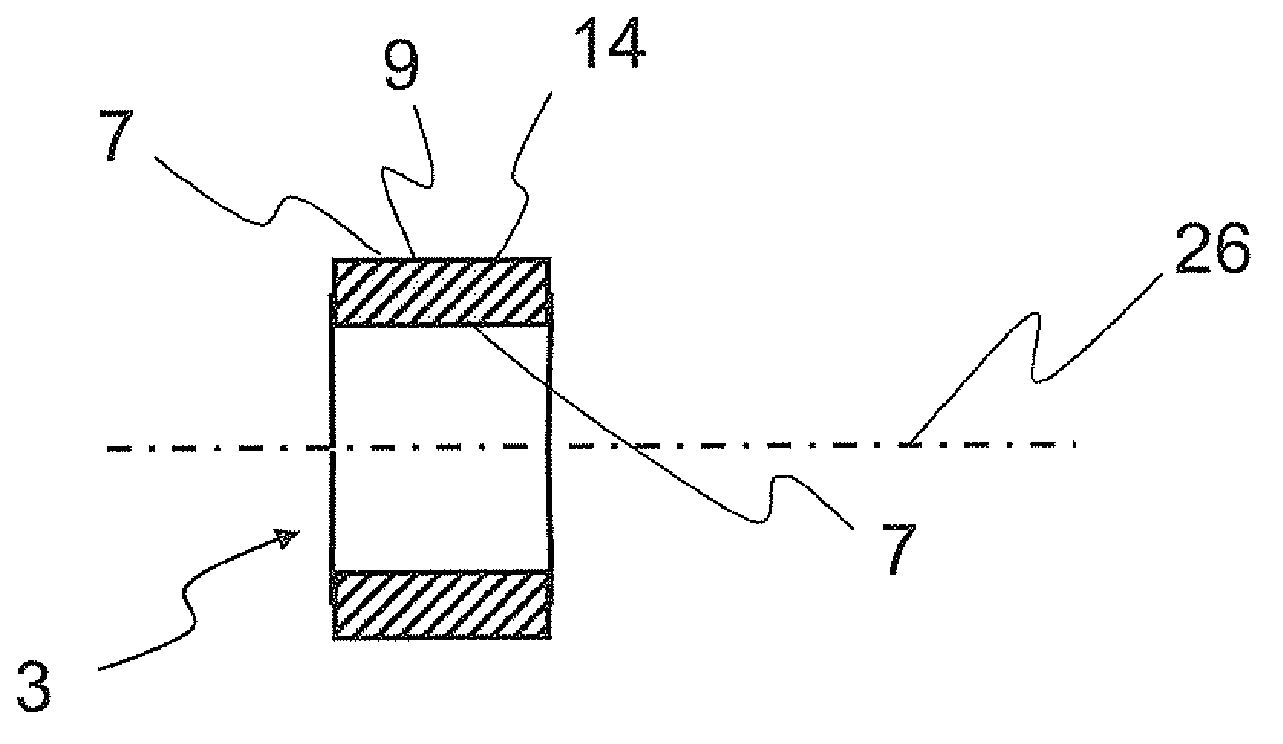 Semiconductor element for thermoelectric module, and method for production thereof