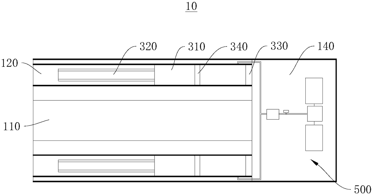 Rock core drilling and sampling device under microgravity environment and sampling method