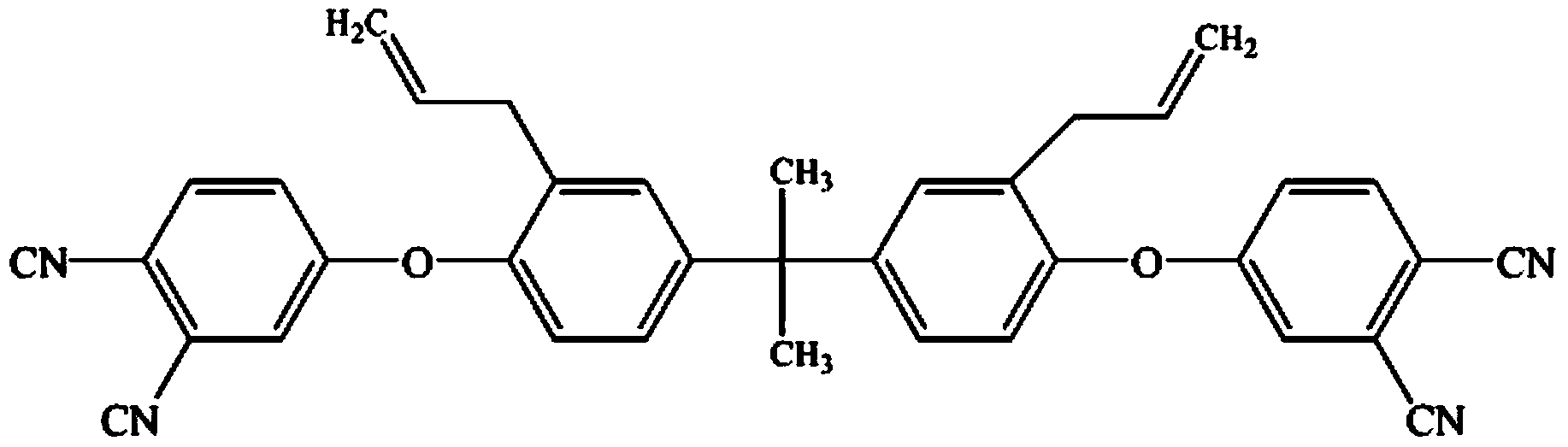 Autocatalytic nitrile resin monomer, polymer and preparation method of polymer