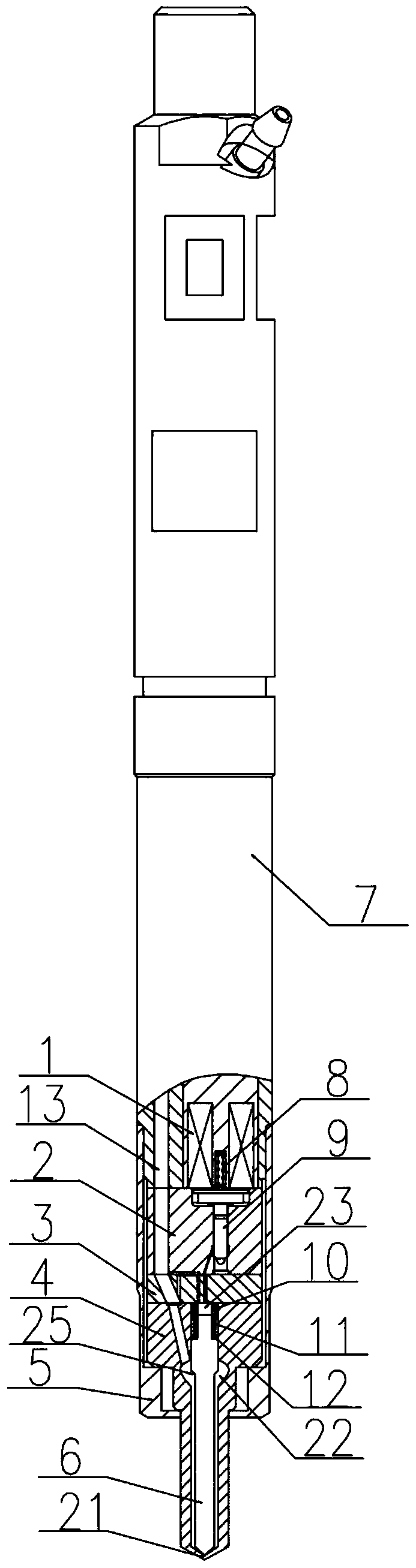 A high pressure common rail injector